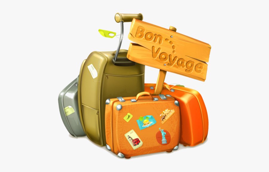 Valise Scrap Voyages Pinterest - Bon Voyage, Transparent Clipart