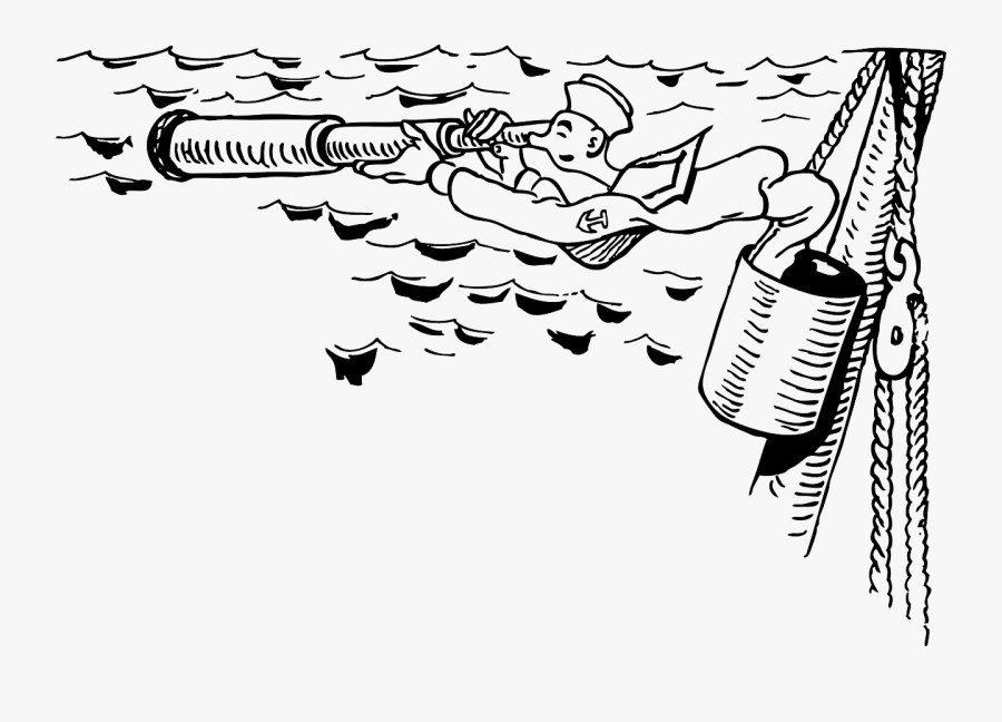 Sailor Lookout, Transparent Clipart