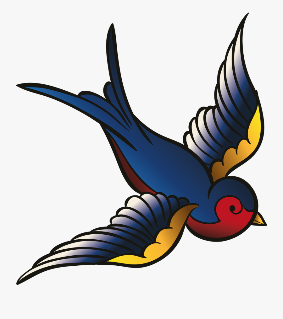 Sparrow Tattoo Drawing, Transparent Clipart