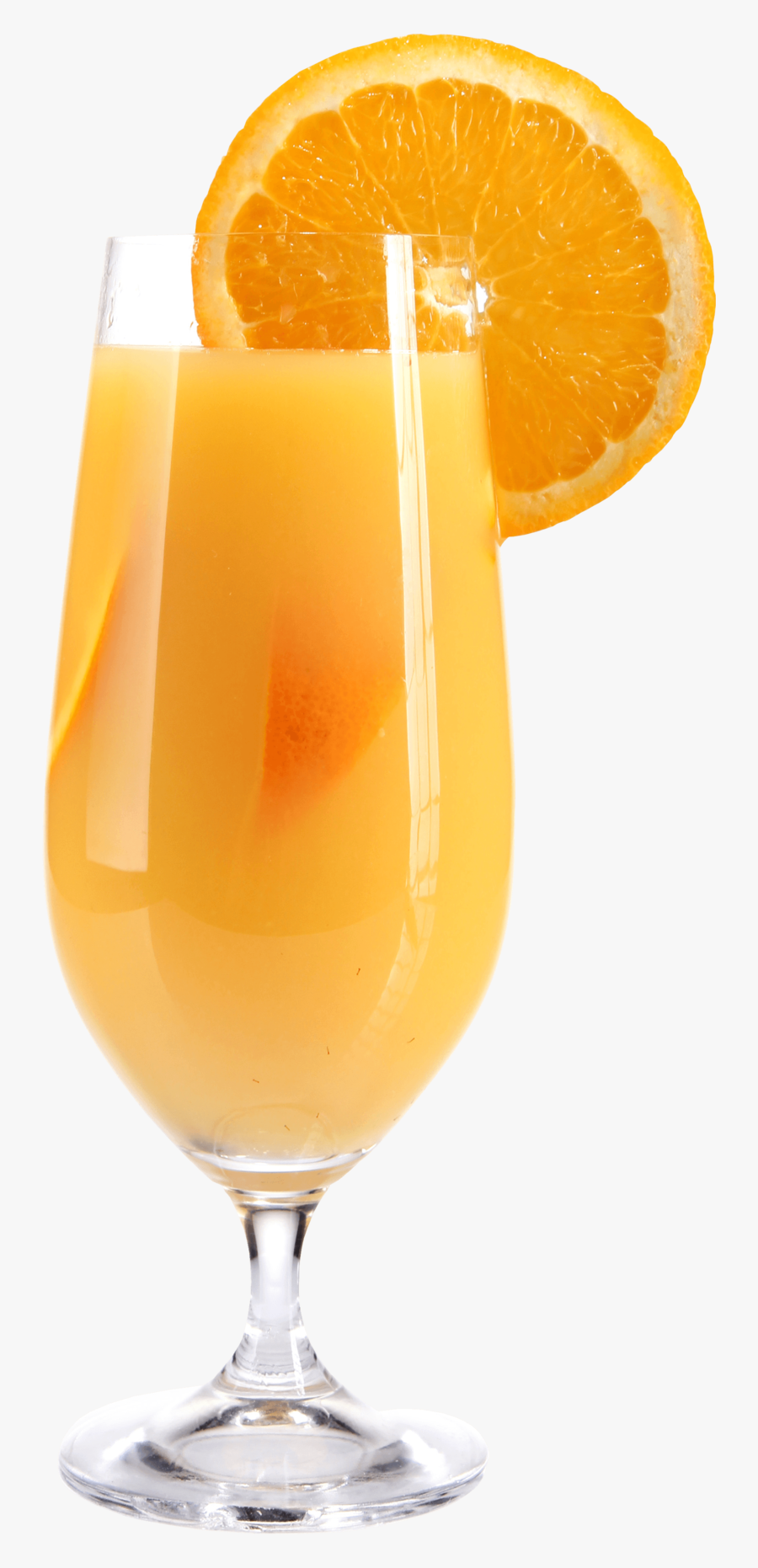 Orange Juice In A Wine Glass, Transparent Clipart