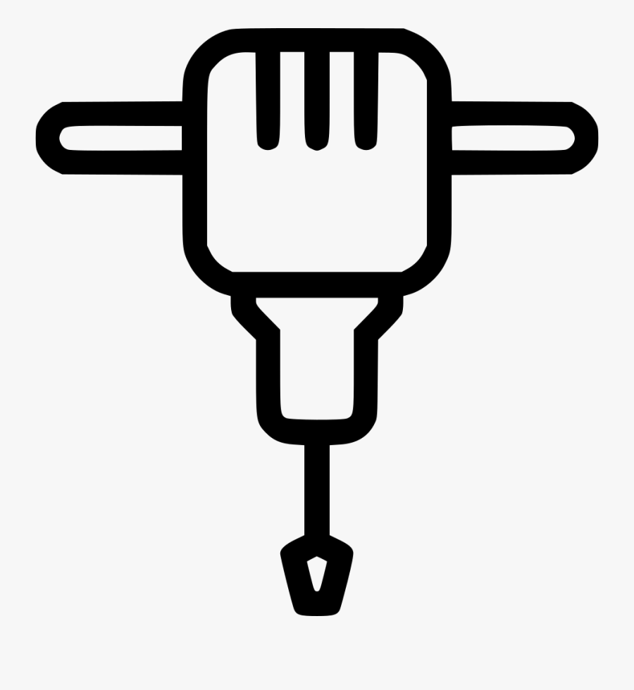 Transparent Hammer Png Icon - Jackhammer Icon, Transparent Clipart