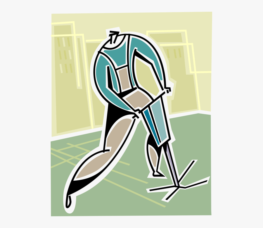 Worker Operates Jackhammer Vector, Transparent Clipart
