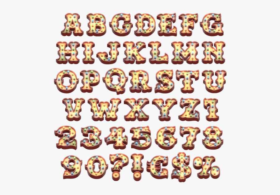 Fancy Carnival Circus Font - Carnival Font, Transparent Clipart