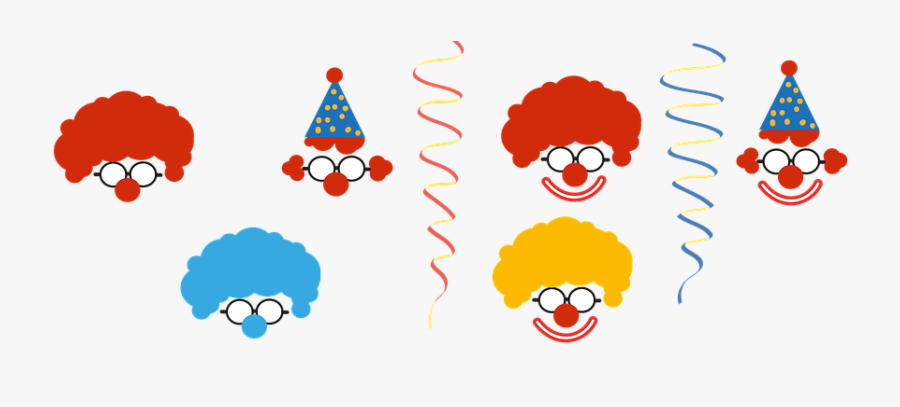 Clown, Carnival, Deco, Children, Funny - Carteles De Carnaval Infantil, Transparent Clipart