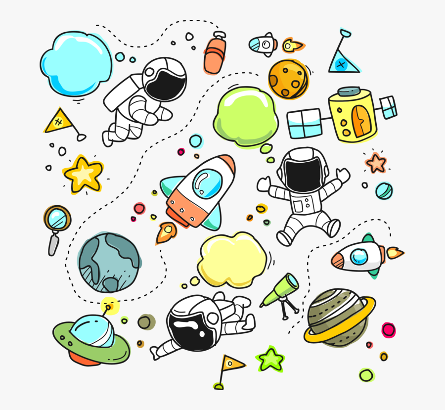 Line Art,art,yellow - Espacio Exterior Para Niños, Transparent Clipart