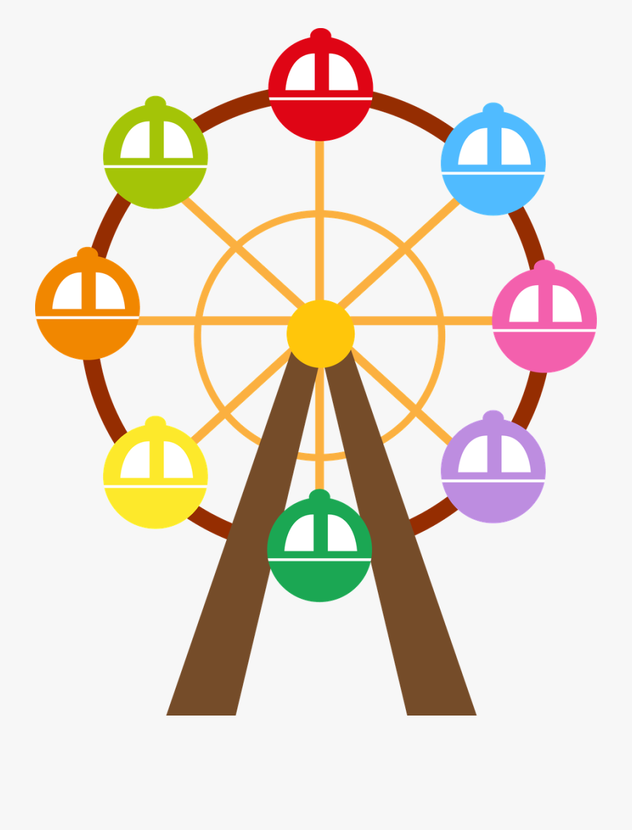 Transparent Amusement Park Clipart - Parque De Diversão Desenho Png, Transparent Clipart