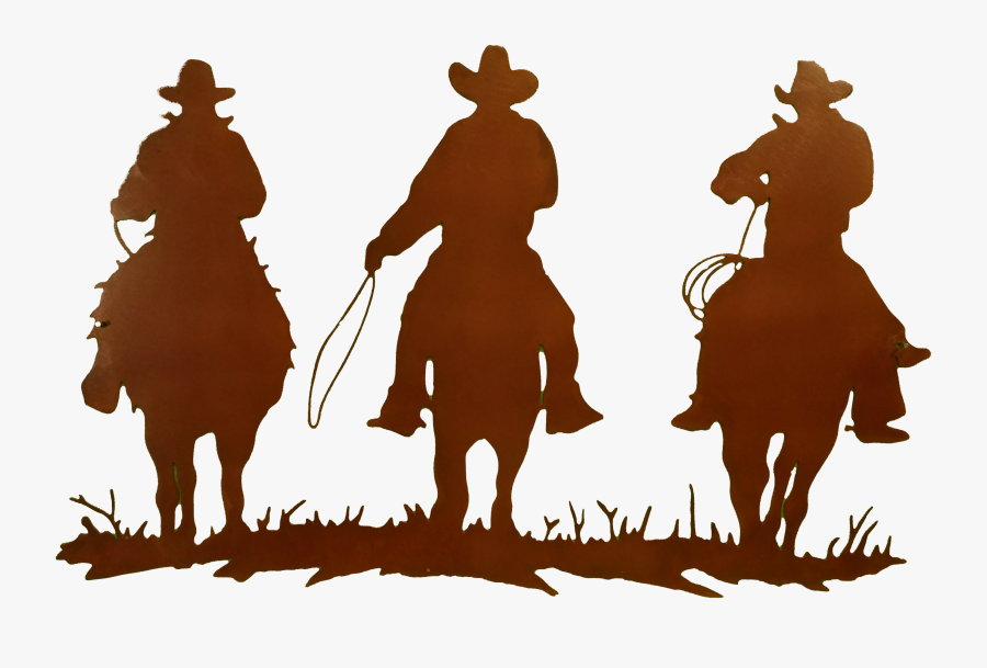 Horse Equestrian Western Legacy Farm & Ranch Cowboy - Silhouette Of A Cowboy On A Horse, Transparent Clipart