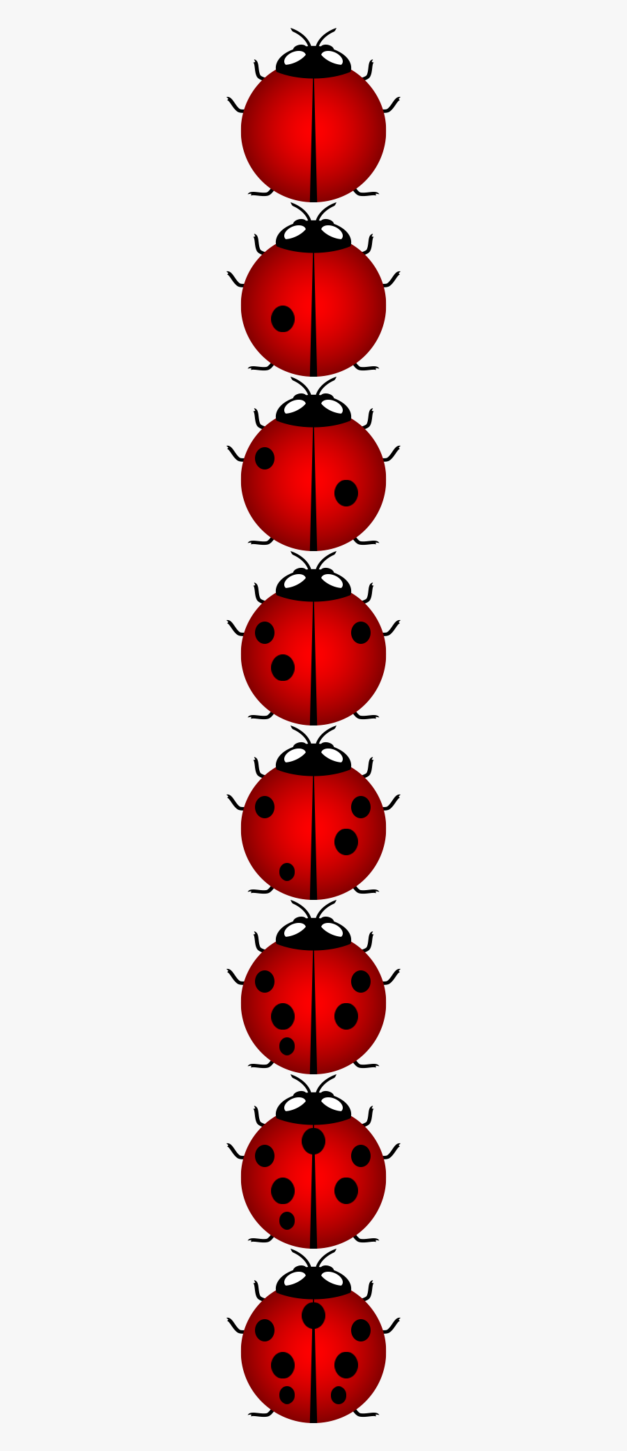 Ladybug Sprite Sheet, Transparent Clipart