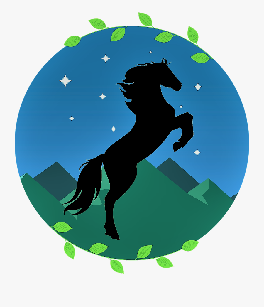Rising Star Equestrian Center Clipart , Png Download - Black Pegasus, Transparent Clipart