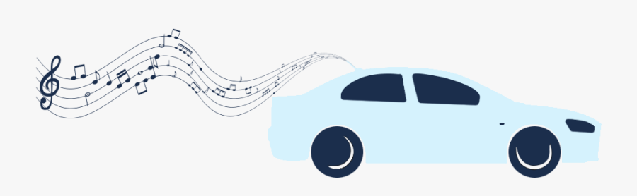 Mid-size Car, Transparent Clipart