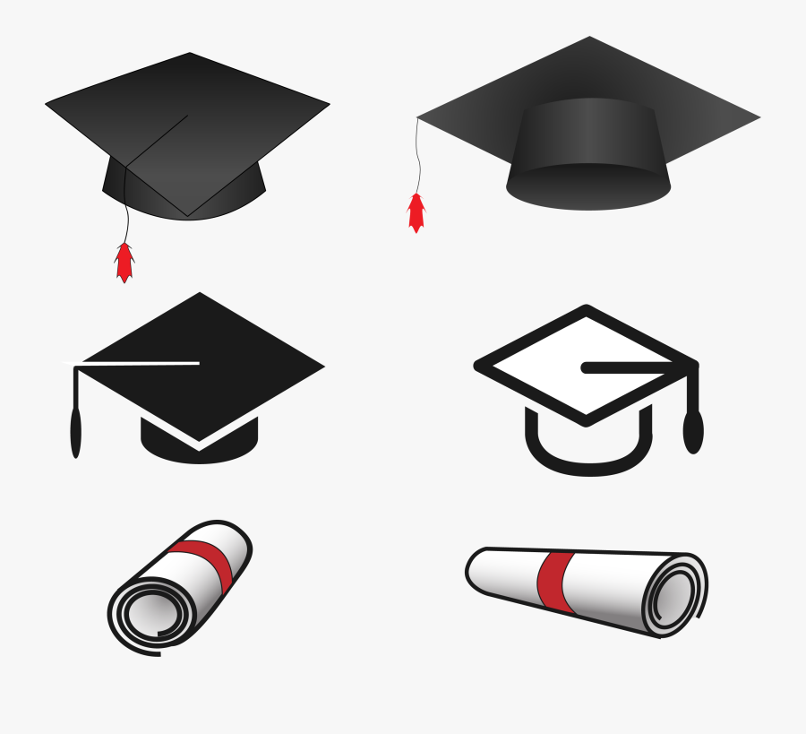 Transparent Graduation Cap Vector Png - Masters Hat Icon, Transparent Clipart