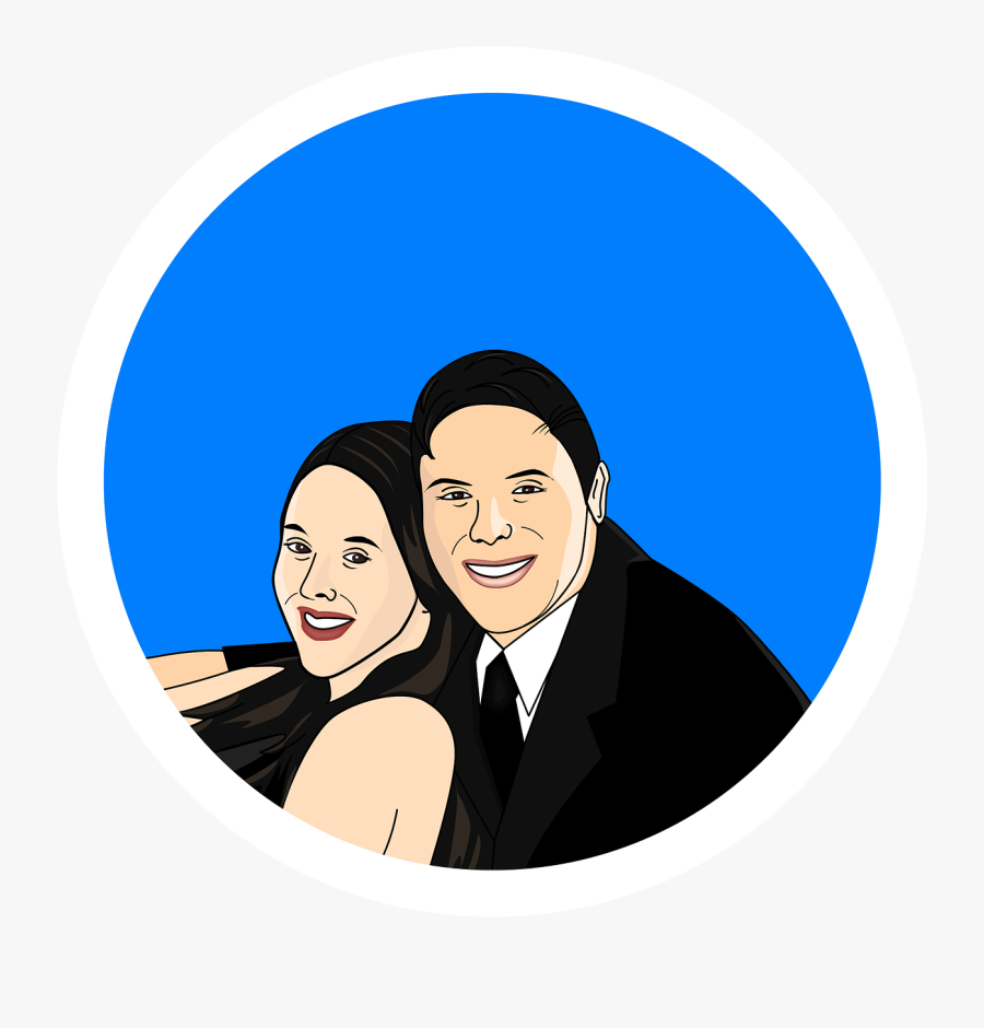 Transparent Happy Married Couple Clipart - Prohibido Fumar, Transparent Clipart