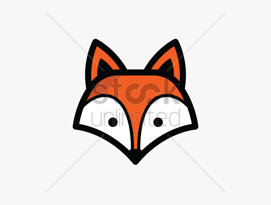 Simple Cartoon Fox Head, Transparent Clipart