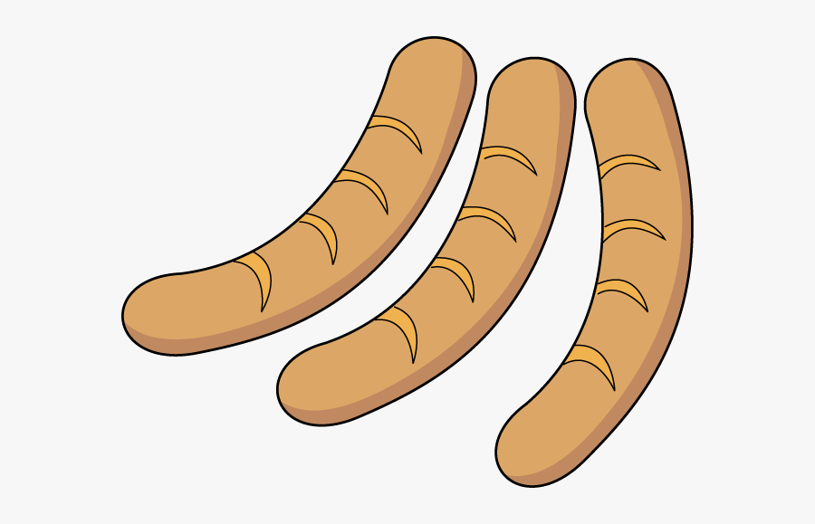 Breakfast Sausage Clipart - Salchicha Caricatura Png, Transparent Clipart