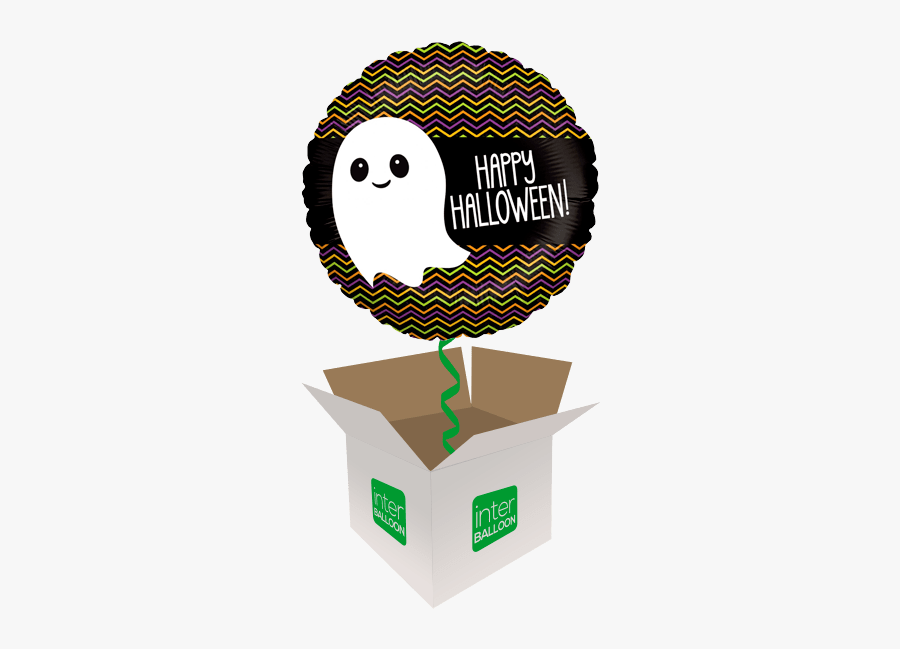 Happy Halloween Cute Lil Ghost - Happy Birthday 7th Balloons, Transparent Clipart