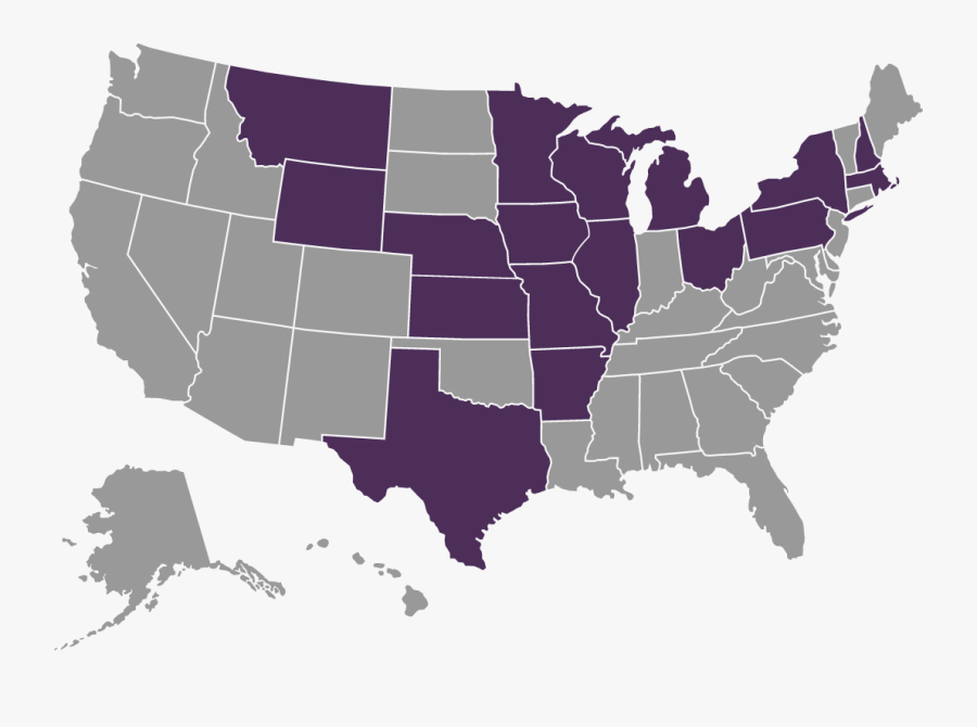 Rh Map New Hampshire - Rural Vs Urban Map, Transparent Clipart