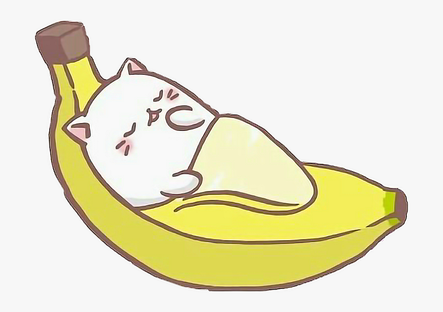 #banana #kawaii #bananachallenge #freetoedit - Banana Kawaii Png, Transparent Clipart