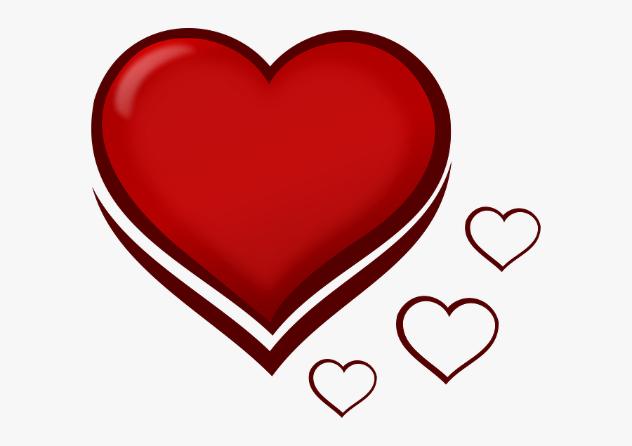 Easy Small Heart Drawing, Transparent Clipart