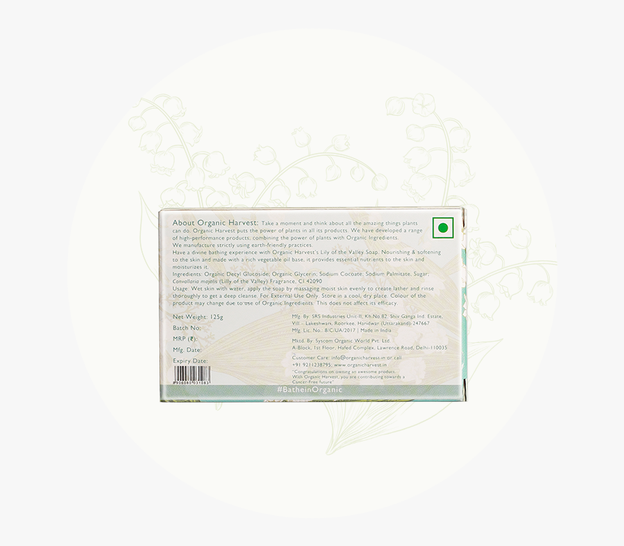 Lily Of The Valley Bathing Bar - Circle, Transparent Clipart