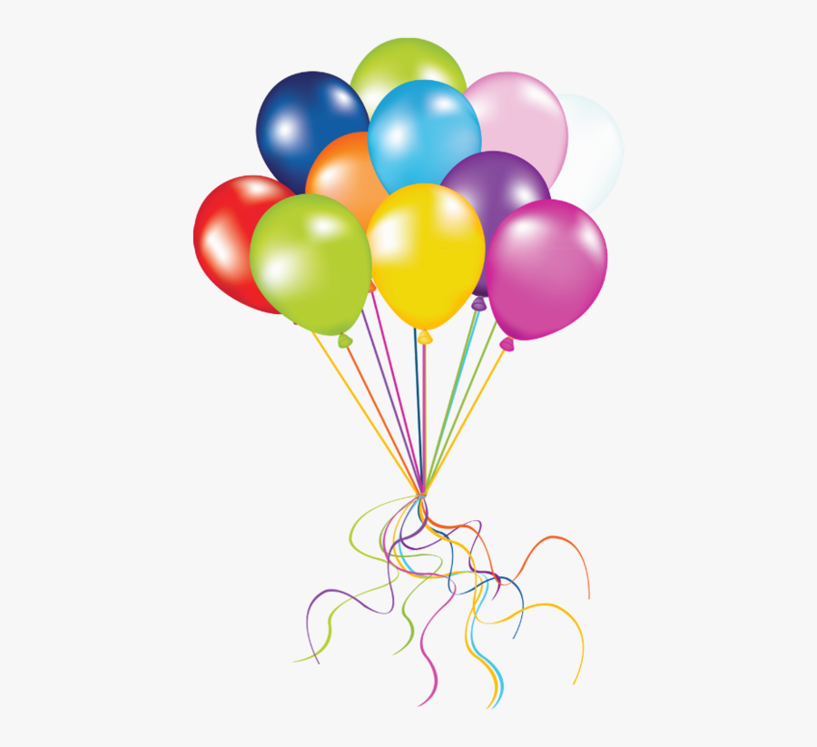 Transparent Birthday Balloons Clip Art - Birthday Balloons Transparent Background, Transparent Clipart
