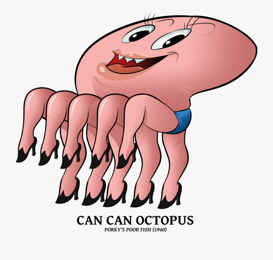 Can Can Octopus By Boscoloandrea - Imagenes De Can Can Can De Looney Tunes, Transparent Clipart