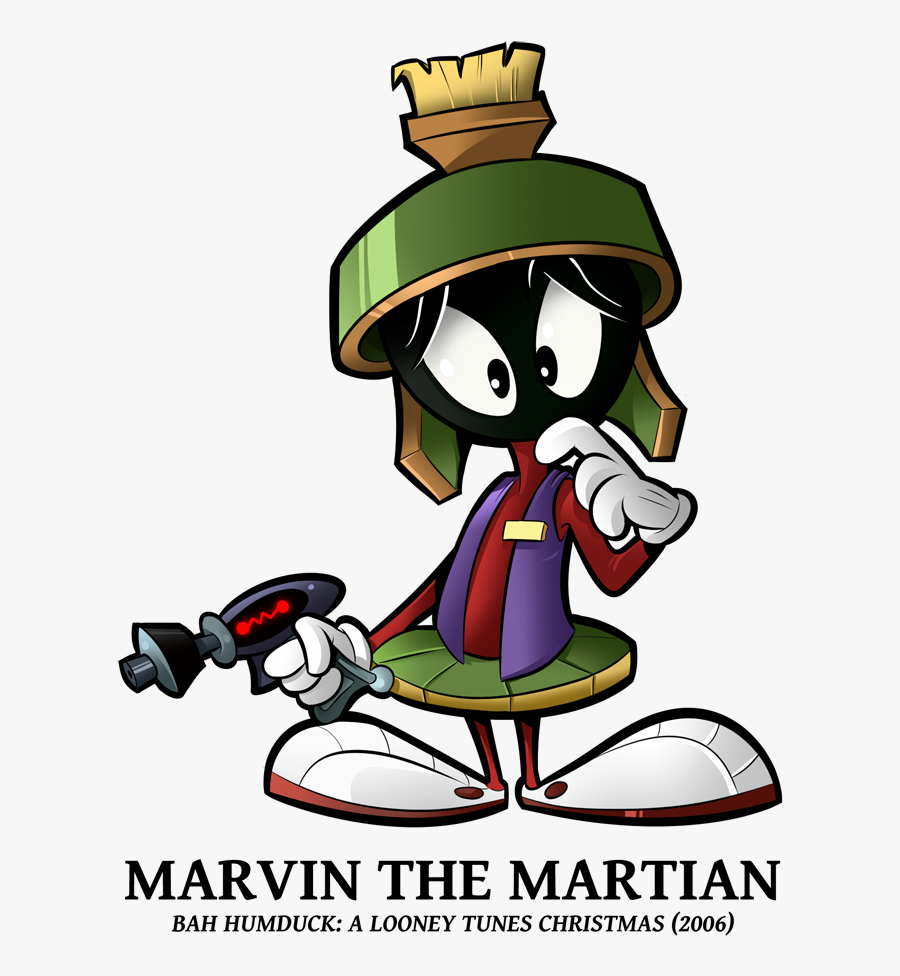Clip Art Cartoon Martian - Looney Tunes Christmas Characters, Transparent Clipart