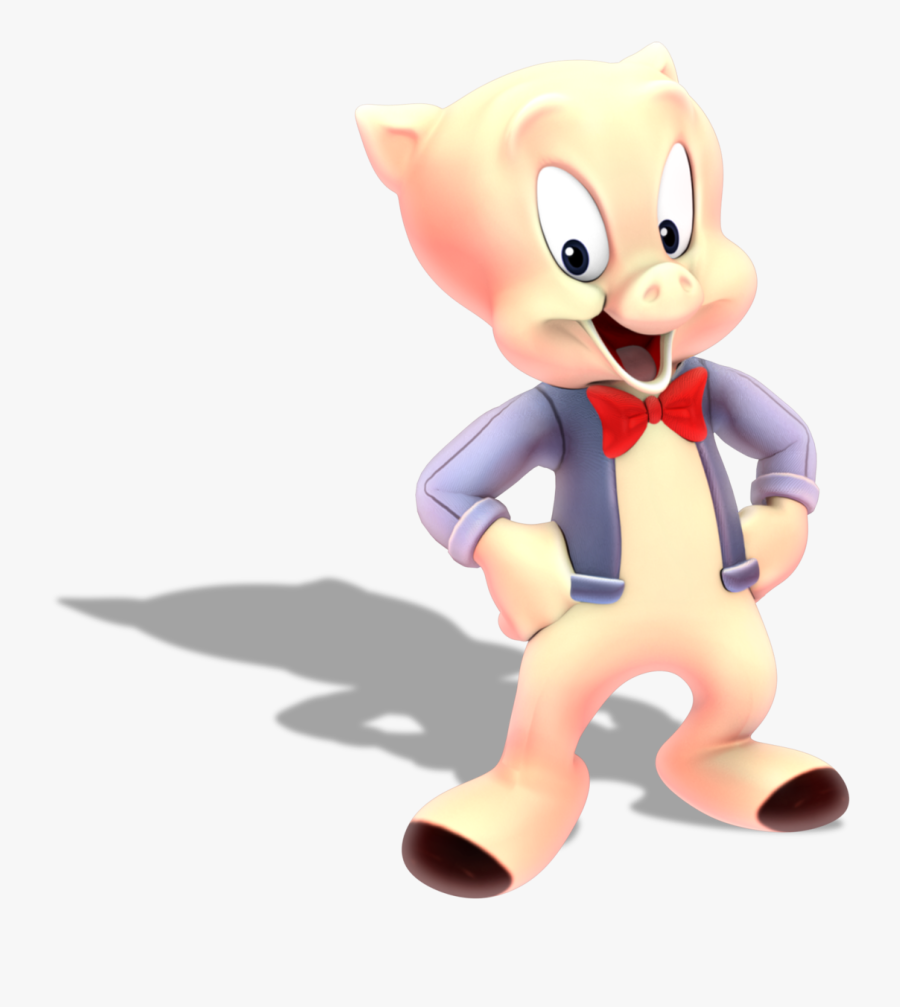 A Model Of Porky Pig From The Looney Tunes - Porky Pig, Transparent Clipart