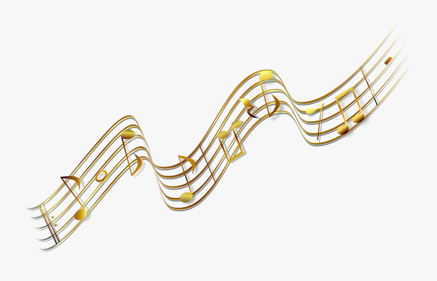 Notes-153132 - Gold Music Notes Clipart, Transparent Clipart