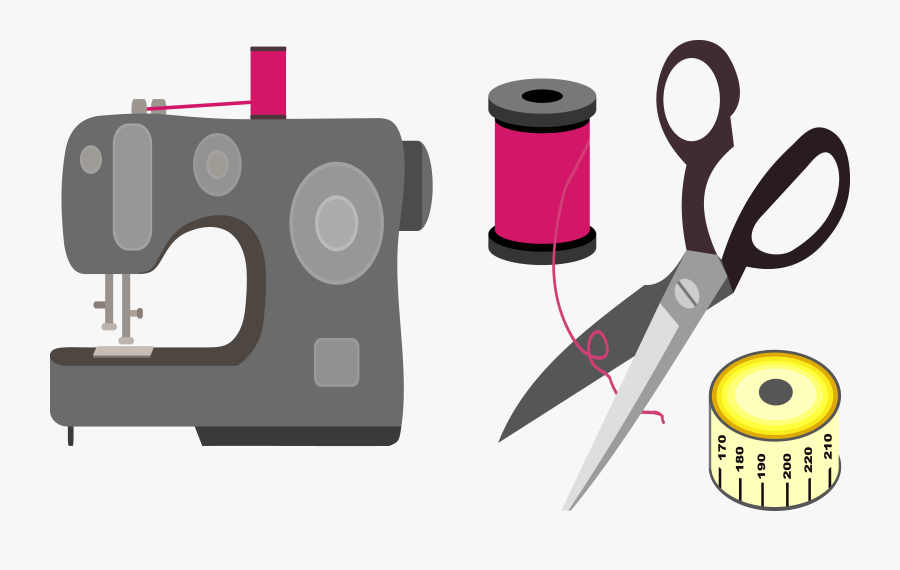 Sewing Needle Sewing Machine Notions - Corte E Costura Desenho, Transparent Clipart