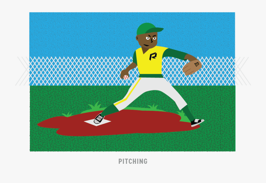 Pitching In Baseball Is The Act Of The Pitcher Throwing, Transparent Clipart