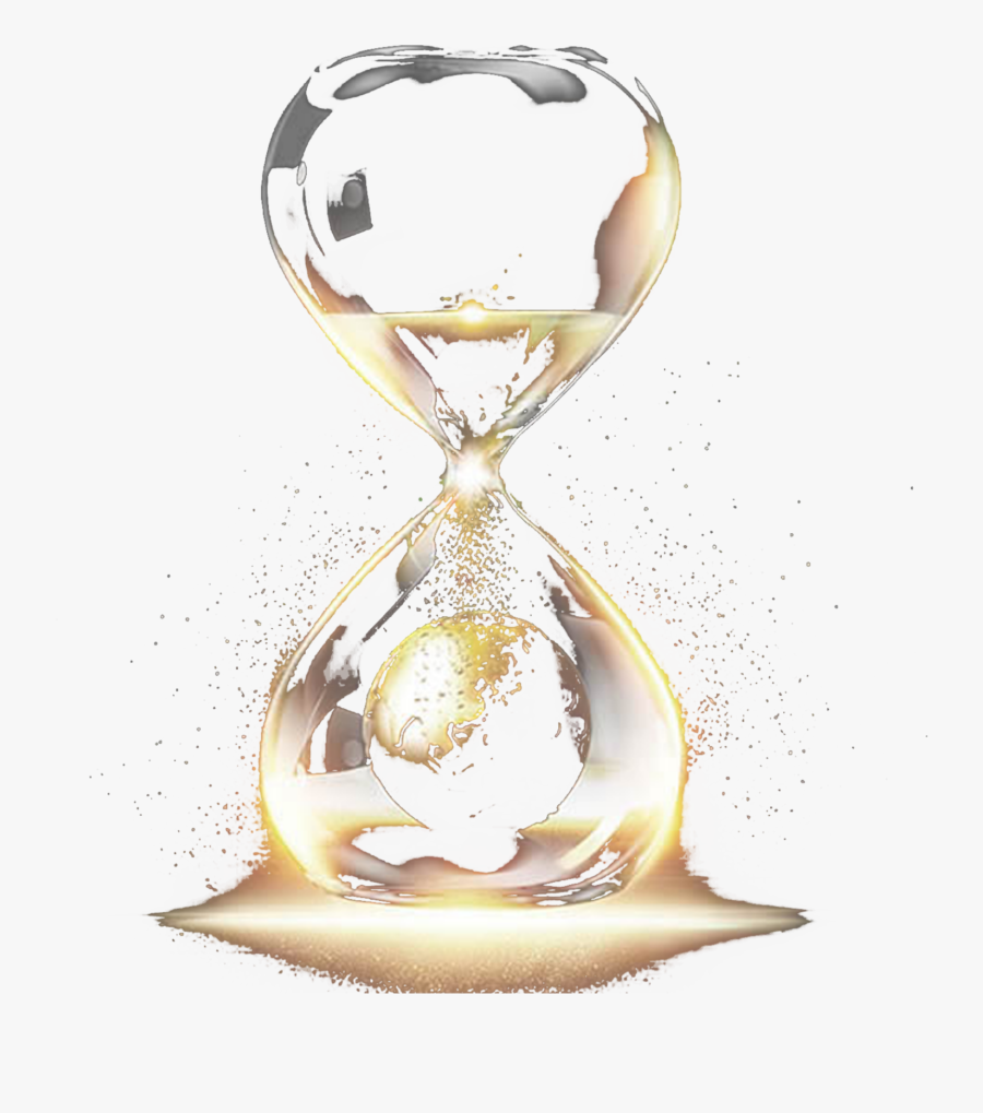#mq #crystal #hourglass #sand #moon - Ampulheta Cristal Png, Transparent Clipart