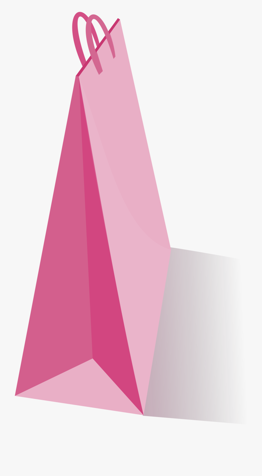 Pink,triangle,brand - Bolsas De Papel Rosadas Png, Transparent Clipart