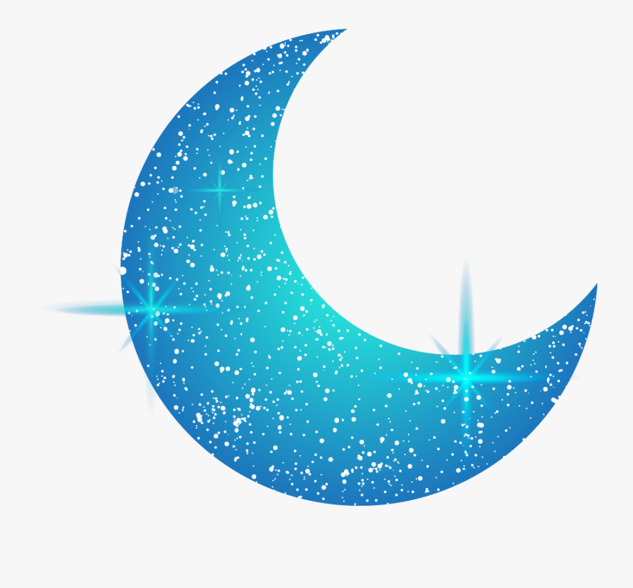 #ftestickers #sky #moon #crescent #blue #sparkly - 29 Августа День Чего, Transparent Clipart