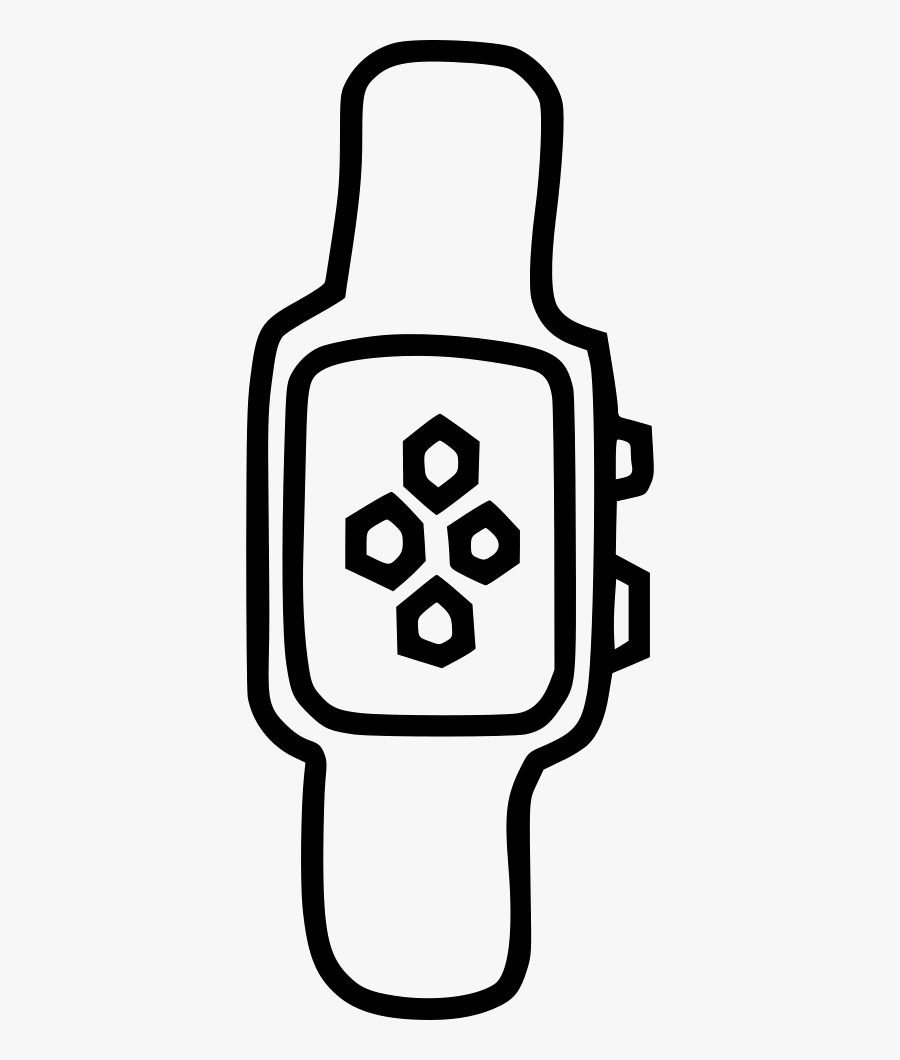 Apple Watch Iwatch Device Time Clock - Clip Art Apple Watch, Transparent Clipart