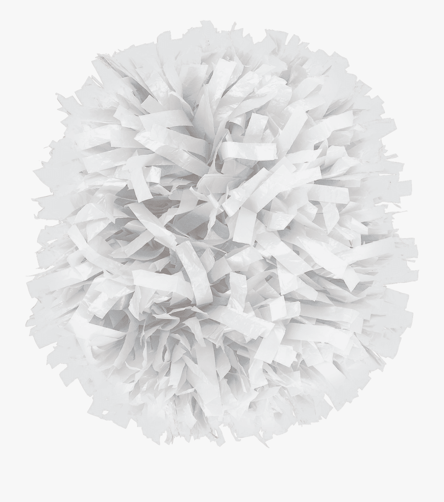 White Cheer Pom Poms, Transparent Clipart