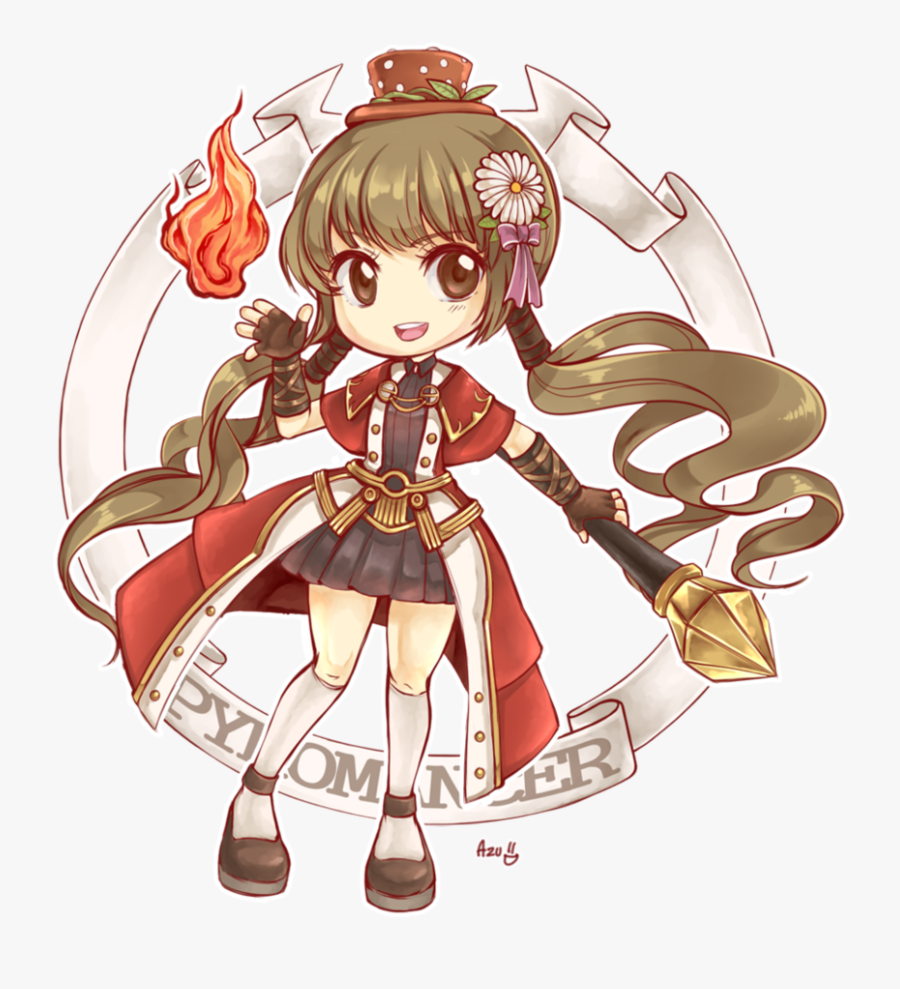 C Wizard Pyromancer 870×918 763 Kb - Tree Of Savior Cute, Transparent Clipart
