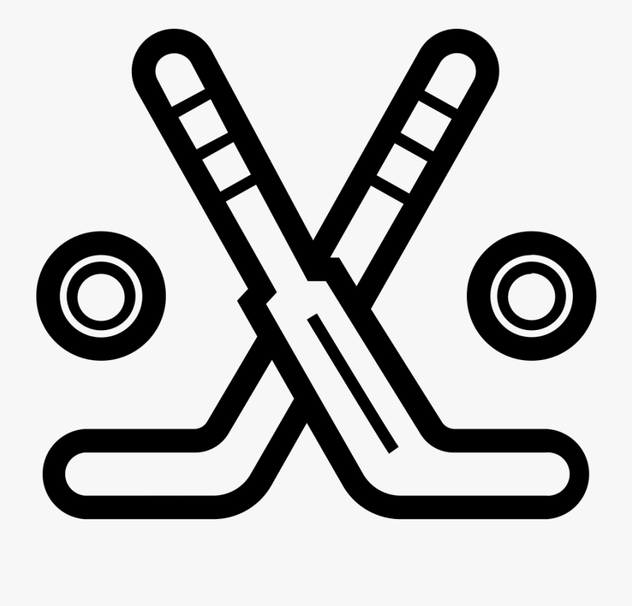 Ice Hockey Outline Transparent, Transparent Clipart