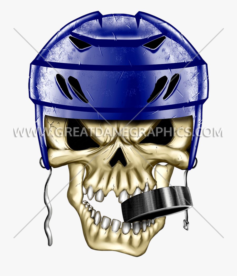 Clipart Skull Hockey - Ice Hockey, Transparent Clipart