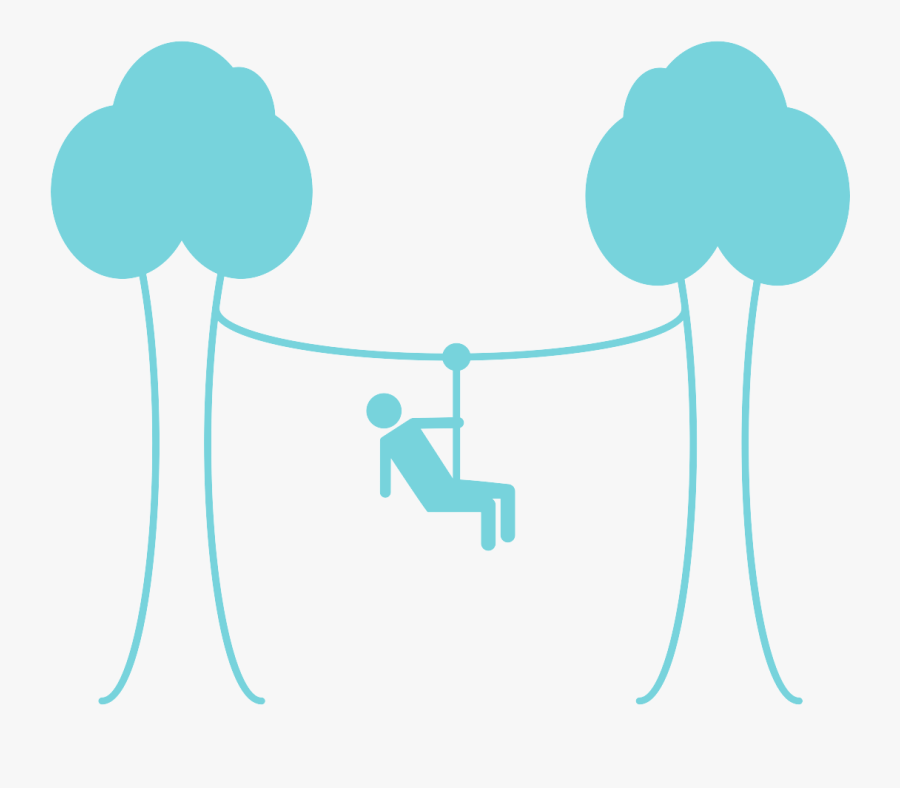 Get Excited For Zipline Week - Cartoon Zipline, Transparent Clipart