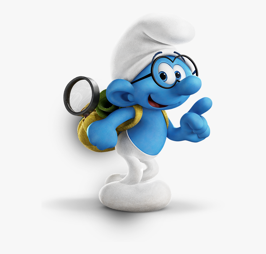 Image Brainy Smurf Movie Smurfs Wiki - Smurfs The Lost Village Brainy, Transparent Clipart