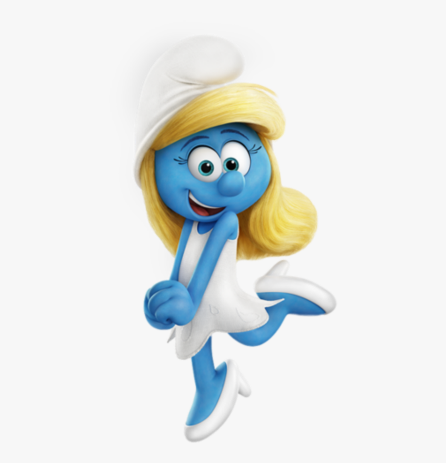 #smurf #smurfette #cartoon - Girl Smurf, Transparent Clipart