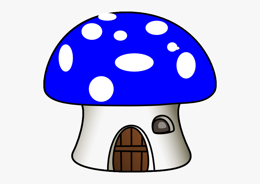 Drawing Of Mushroom House, Transparent Clipart
