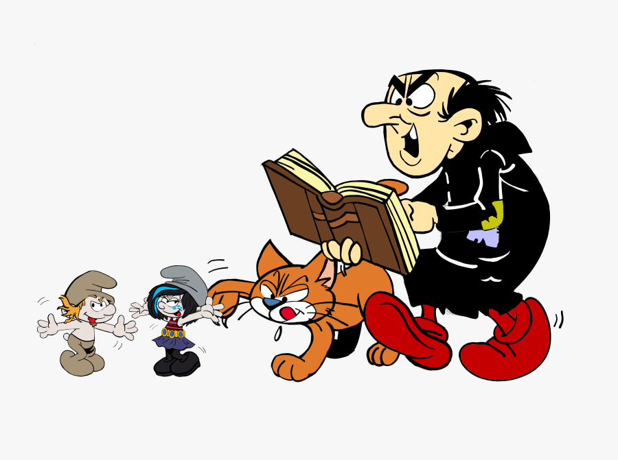 Smurfs Gargamel And Azrael - Imagenes De Gargamel Y Pitufina, Transparent Clipart
