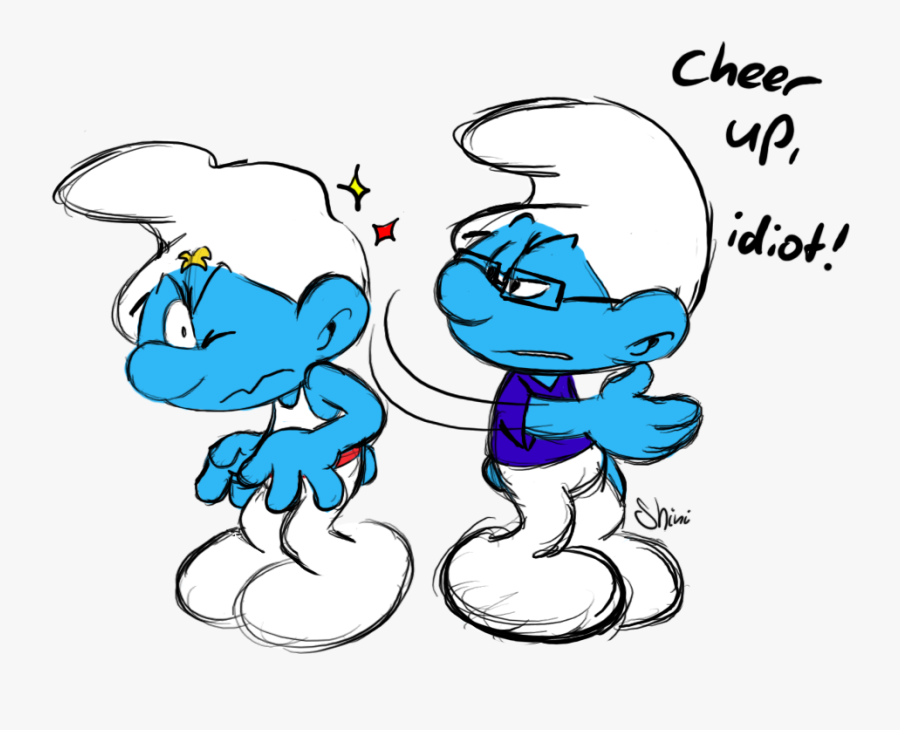 Happy Birthdaysmurf - Smurf Idiot, Transparent Clipart