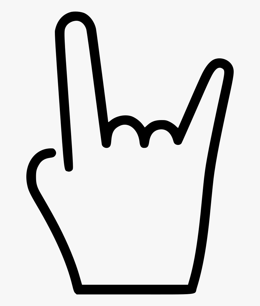 Clip Art Heavy Metal Hand Sign - Metal Hand Logo Png, Transparent Clipart