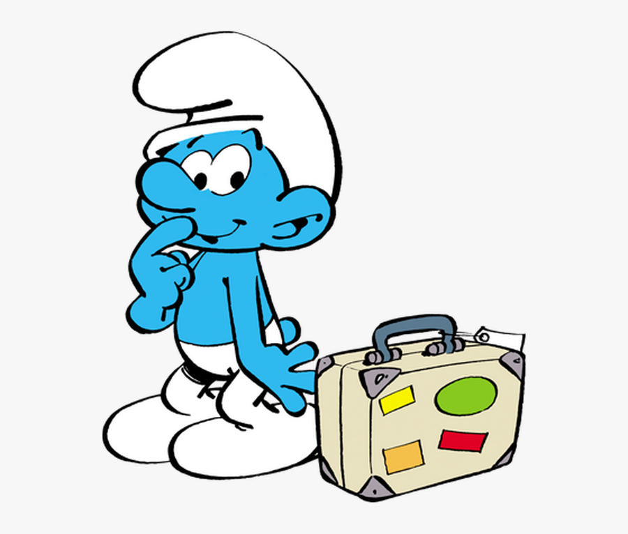 Smurf Travel, Transparent Clipart