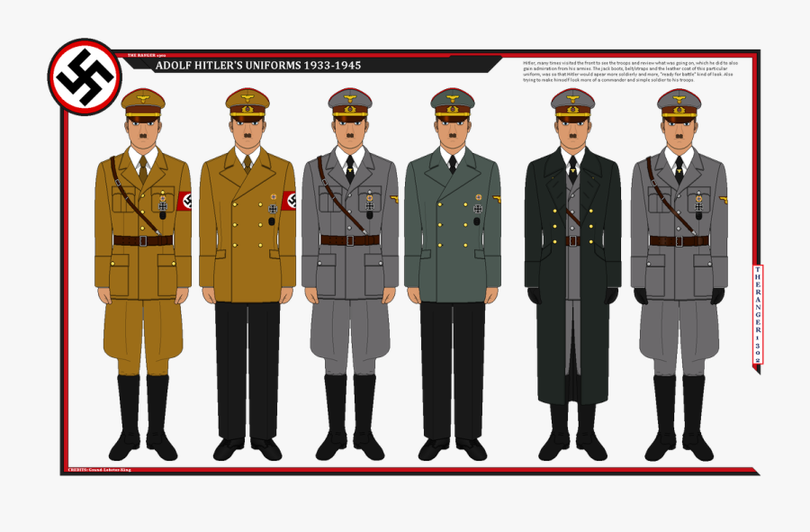 Hitler"s Uniforms By Theranger1302 - Hitler Uniform, Transparent Clipart