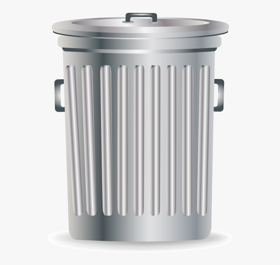 Waste Container Recycling Tin Can - Garbage Can Vector Art, Transparent Clipart