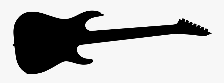 Electric Guitar Silhouette Png, Transparent Clipart