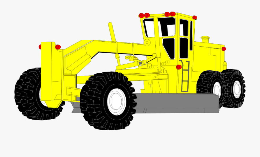 Heavy Equipment Clipart - Heavy Equipment Grader Construction Equipment Clipart, Transparent Clipart
